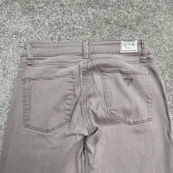 Guess Power Skinny Denim Jeans Womens 27 Gray Low Rise Stretch Casual 26x28 - Picture 5 of 16